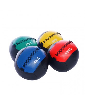 solid rubber PU medicine ball core exercise weight ball balance medicine wall ball for cheap fitness equipment