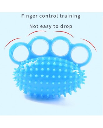 Manufacturer wholesales high quality TPR environmental protection 4-finger fitness needle ball palm training rehabilitation ball