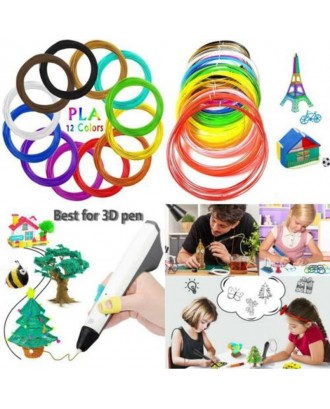 PLA Filament For 3D Pen Filament 5/10 Meter Diameter 1.75mm Plastic Filament For 3D Pen 3D Printer Pen
