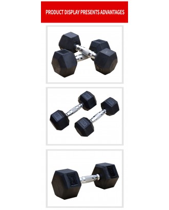 Dumbbells dumbbell manufacturers buy cheap rubber hexagonal fitness equipment fitness dumbbell set