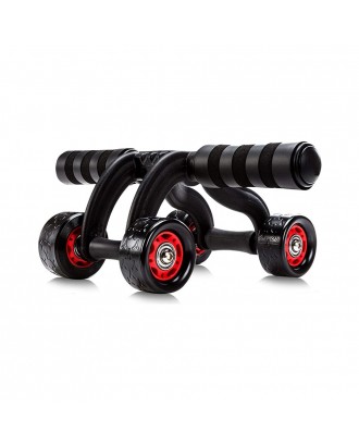 Ab Roller Abdominal Power 4  Wheels Muscle Strength Exercise Equipment for Home Fitness Gym Trainer
