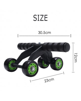 Factory Custom Four Wheel Frog AB Wheel Bearing Silent Roller Abdominal Exercise Core Muscle Abdominal Trainer